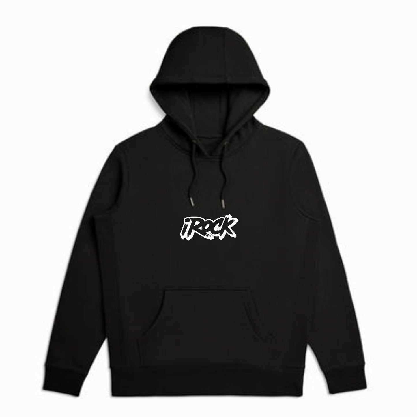 iRock Black Organic Cotton French Terry Hooded Sweatshirt