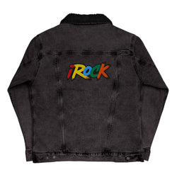 iROCK Black denim sherpa jacket (Unisex)